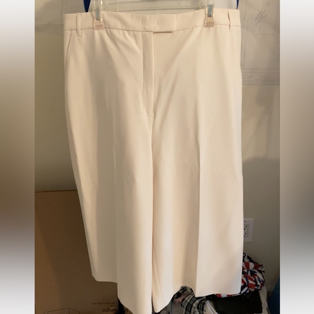 Anne Klein - Wide Leg Cropped Pants, sz 16